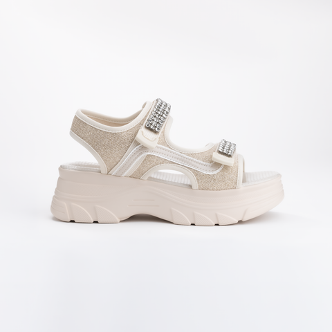 Gem Strap Platform Sandal