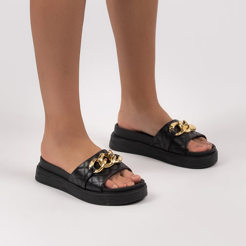 Chain Link Slider Sandal